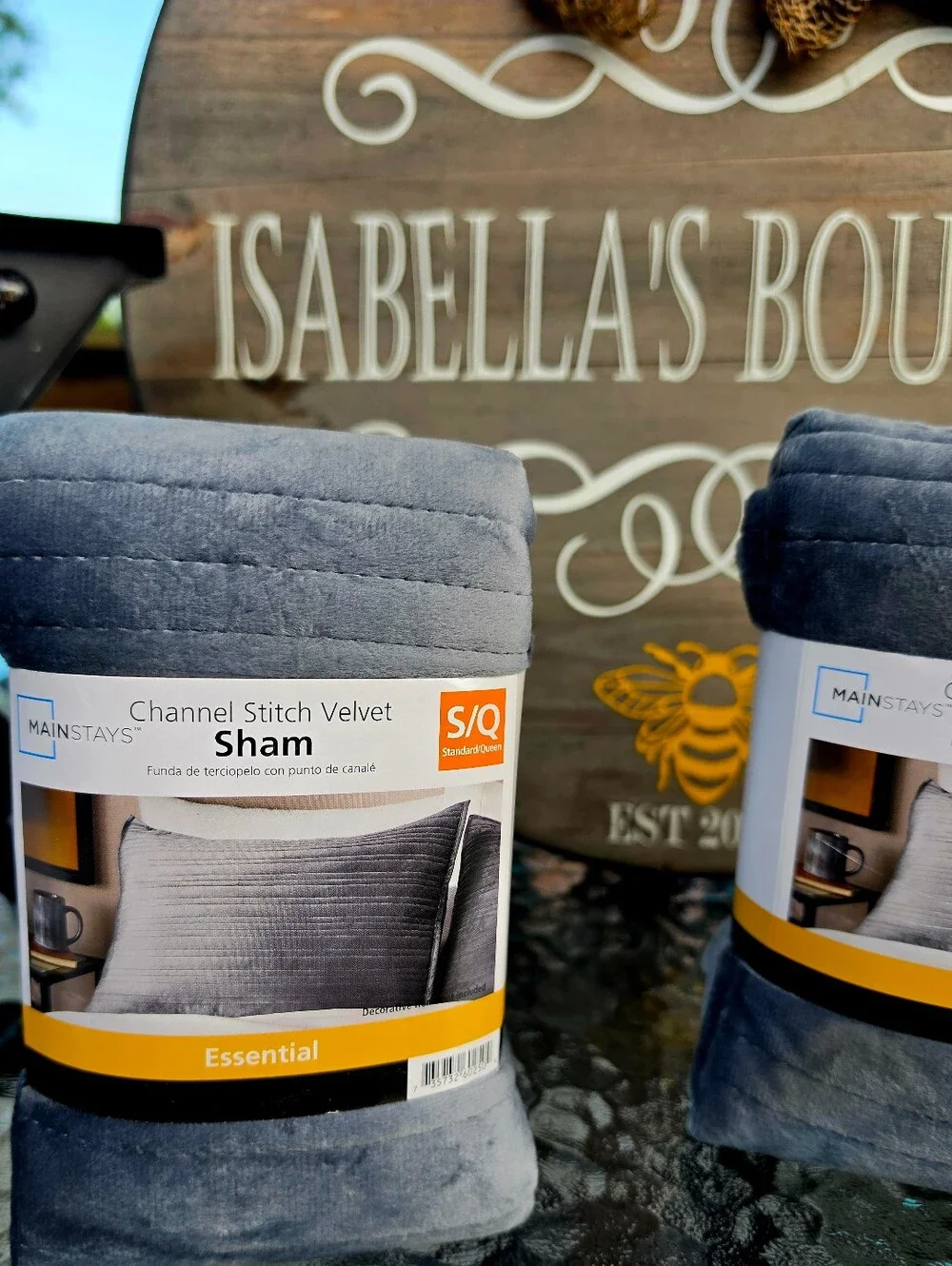 Mainstays Soft Velvet Pillow Sham Standard